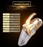 Gonfleur et Aspirateur de Voiture Multi-Usage 4-en-1 ! – Image 3